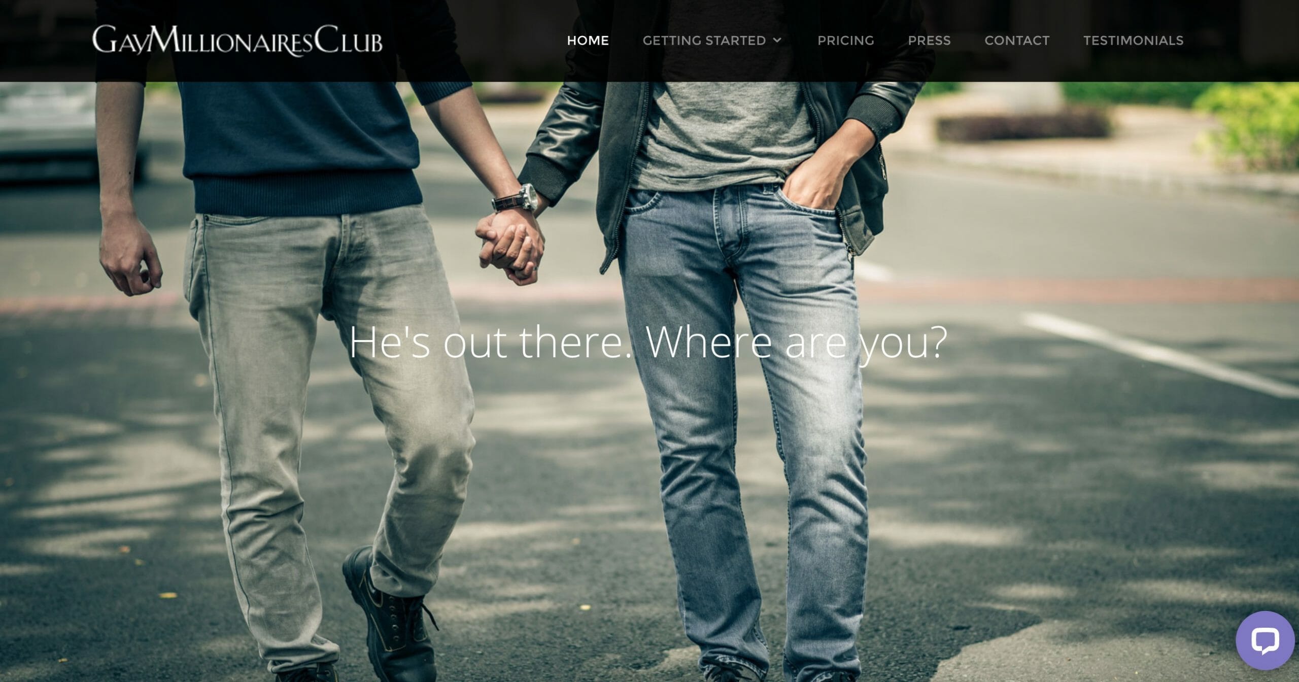 Gay Millionaires Club main page