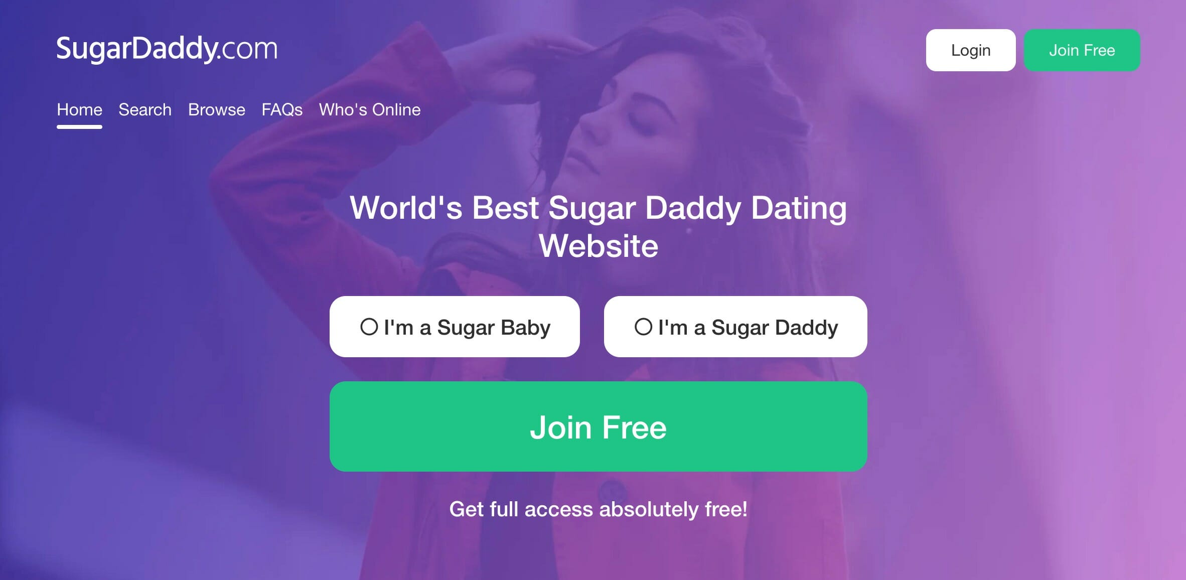 Sugardaddy main page