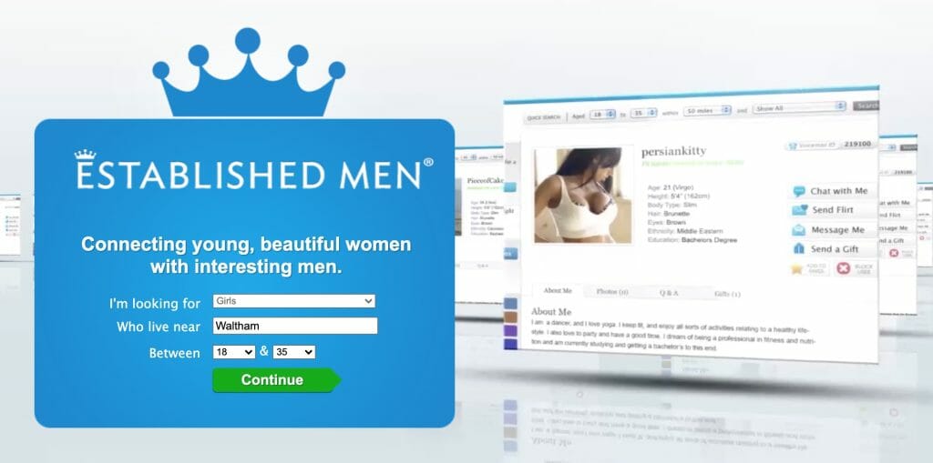 Established Men main page